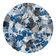 Cobalt Colored Mica Flakes for Epoxy Floors