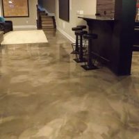 Marble Effect Epoxy Living Room Floor