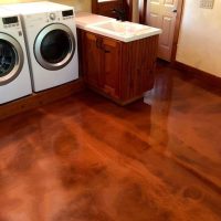 Natural Brown Colored Epoxy Floor